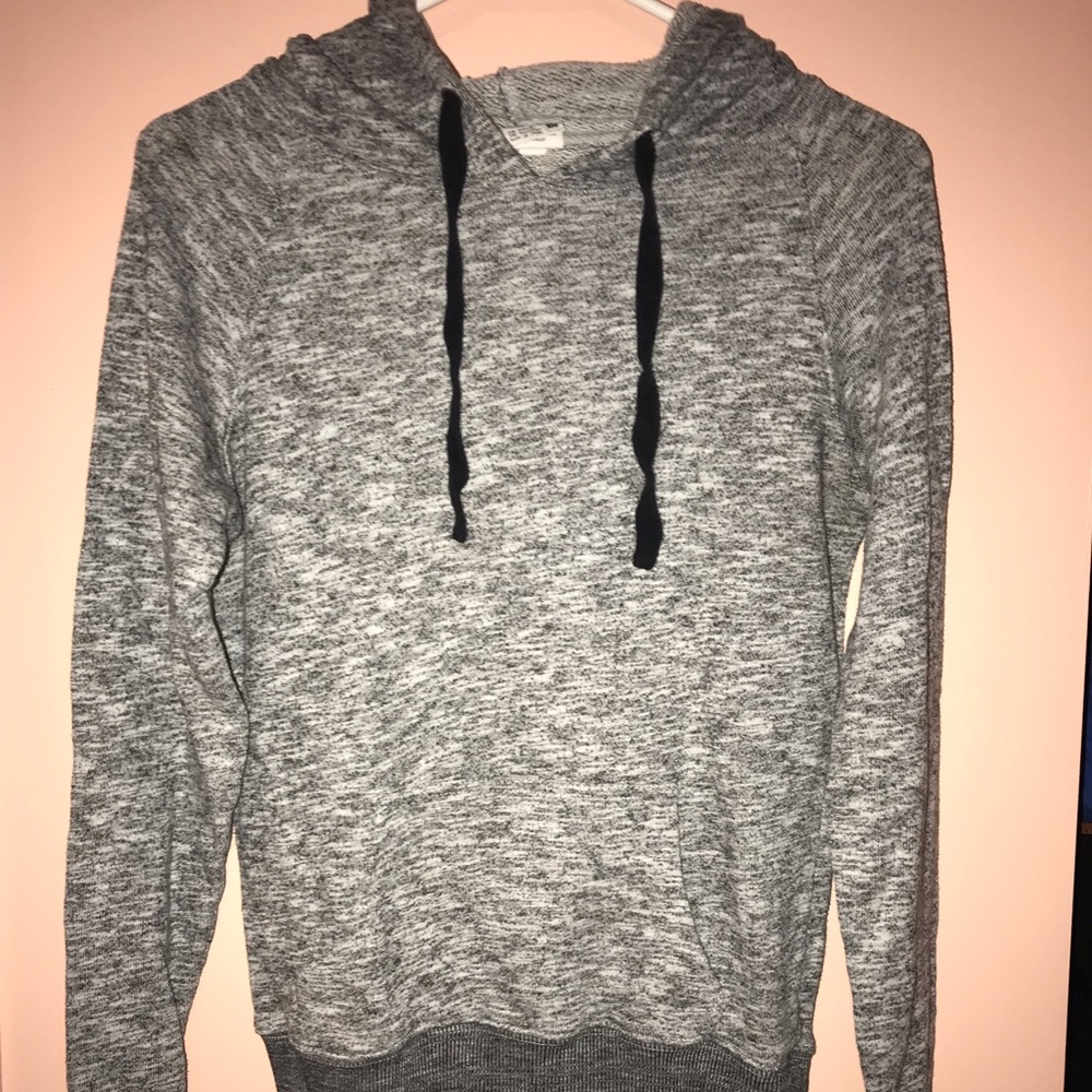 Black and white hoodie